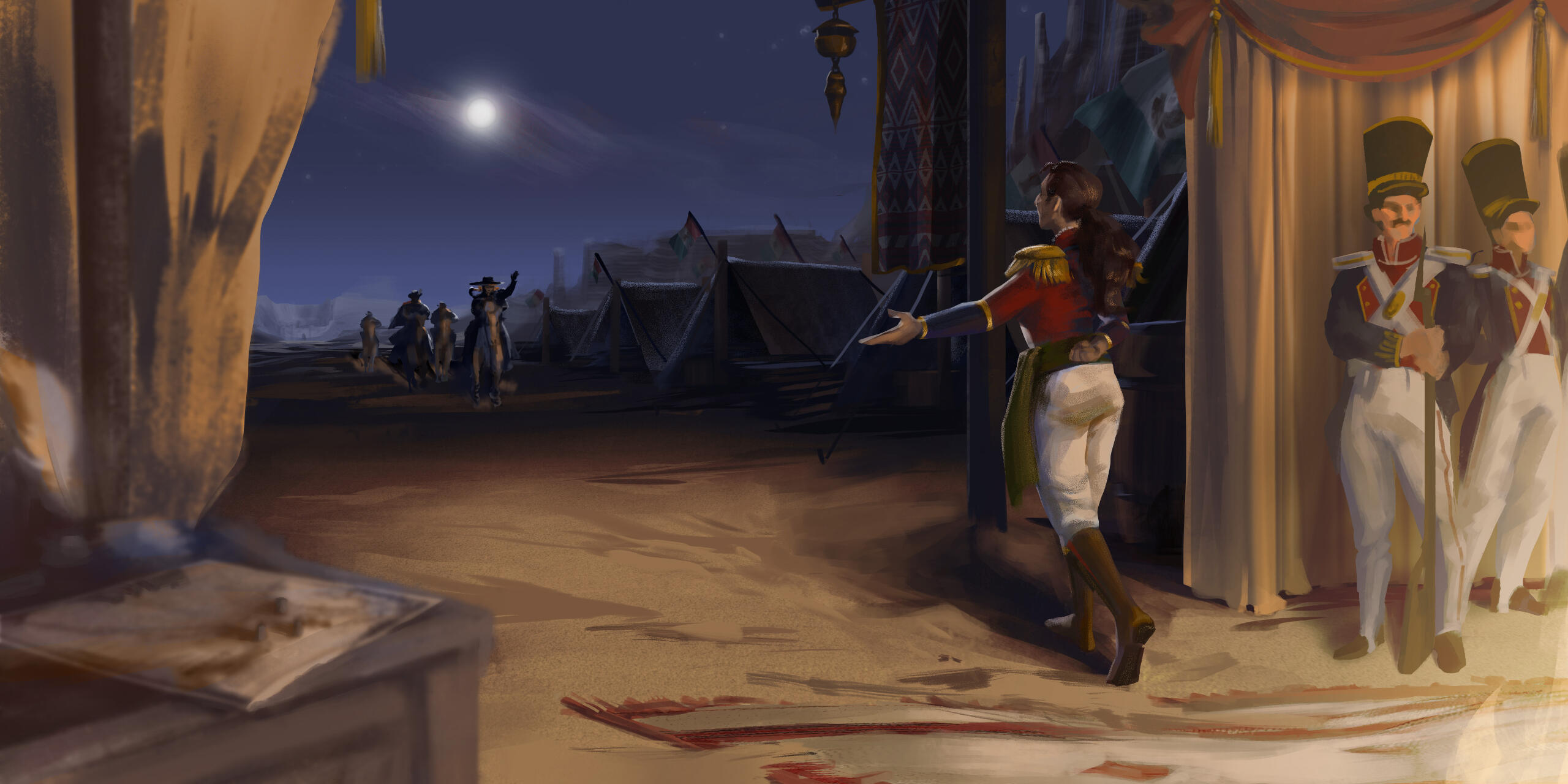 Dido Arriving to Santa Anna's Camp
